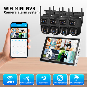 Système NVR <span class=keywords><strong>KERUI</strong></span> 10,1 pouces 8 canaux avec écran, caméra extérieure sans fil WIFI 6MP, réseau PTZ NVR, sécurité domestique IP66, suivi de mouvement - Product Image 1