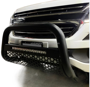 PUSH BUMPER ACERO PROTECTOR DE PARACHOQUES DELANTERO BARRA DE EMPUJE Con <span class=keywords><strong>l</strong></span>ámpara LED para Dodge RAM 1500 <span class=keywords><strong>2018</strong></span> - Product Image 4