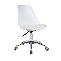 Chaise de visiteur d'usine, chaise de bureau informatique, chaise de bureau et table, coussin en PU rembourré, chaise de bureau normale avec pieds à cinq branches