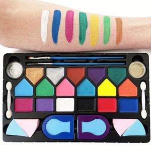 ส่งมอบสีเพ้นท์หน้าและเพ้นท์ตัวแบบมืออาชีพที่ละลายน้ำได้ พร้อมให้บริการสีตามสั่ง - Product Image 3