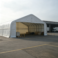 Tente thermique à double couche haute capacité avec doublure isolante, idéale pour les climats froids, les stocks de sel et de ciment
