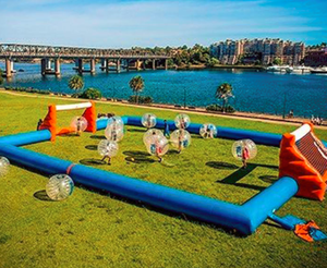 Terrain de football gonflable personnalisé pour activités de <span class=keywords><strong>groupe</strong></span> <span class=keywords><strong>en</strong></span> plein air, enfants ou adultes, jeu de football gonflable 20m - Product Image 3