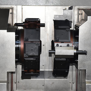 Tour CNC à double broche, double axe Y, tourelle motorisée, lit incliné, structure horizontale, service moyen, HS HTS 6-DIIY, six pouces - Product Image 2