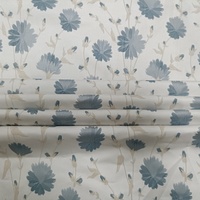 Tissu jacquard floral de haute qualité, 98% polyester, 2% élasthanne, motif de fleurs de pissenlit noir, pour vêtements, costumes, robes JSB-1882
