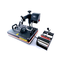 Presse à Chaud Manuelle 5-en-1 Promotionnelle 110V Neuve 29*38cm pour Sublimation T-shirts/Casquettes/Tasses