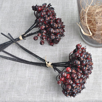 Kunstmatige bessen handgeknoopte rozenbottels hawthorn crabapple fruitboeketten milieuvriendelijk plastic 32CM voor huisdecoratie bruiloft