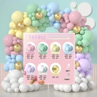 Guirlande de ballons Daisy pour décoration d'anniversaire, en latex mat double abricot, en forme d'arche, ballons macaron colorés abricot