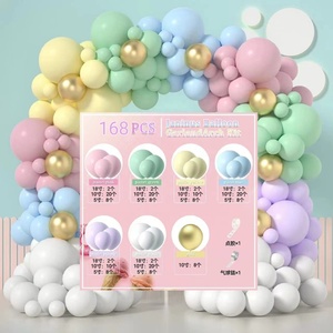 <b>Balloons</b> Daisy <b>Balloon</b> Garland <b>Decoration</b> Birthday Matte Double Apricot Arch Shape Latex Apricot Colorful Macaron <b>Balloons</b> - Product Image 2