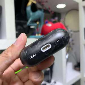 Étui de chargement d'écouteurs pour <span class=keywords><strong>airpods</strong></span> pro 2, housse de luxe en Fiber de <span class=keywords><strong>carbone</strong></span> avec Logo personnalisé pour étui Airpod d'apple - Product Image 2