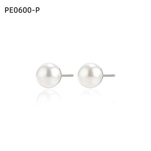 Boucles d'oreilles clous Amy Amy en argent 925 avec perles de culture blanches rondes de qualité AAA, classiques pour un usage quotidien, bijoux pour femmes - Product Image 3