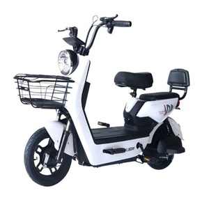 48V Adult Electric Bike with 14 Inch Brushless Motor Smart Digital Electric Scooter <b>Cheap</b> Steel <b>Frame</b> Integrated Battery EBike - Product Image 1