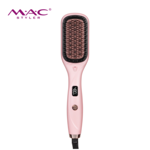 <span class=keywords><strong>Cepillo</strong></span> <span class=keywords><strong>Alisador</strong></span> de Cabello MAC Ion Keratin Protect 480 ° Herramienta de peinado y alisado de un solo paso con pantalla LCD digital y calentamiento cerámico - Product Image 2