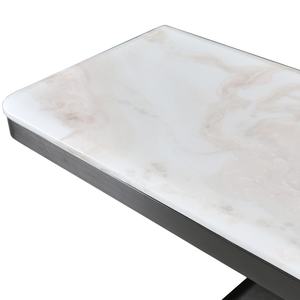 <span class=keywords><strong>Table</strong></span> <span class=keywords><strong>console</strong></span> moderne en acier inoxydable noir sur mesure avec marbre naturel Picasso pour le salon de la villa - Product Image 5