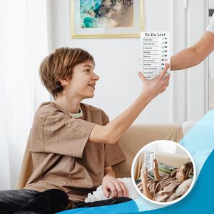 Customized portatile To Do <span class=keywords><strong>List</strong></span> 3D Memo pad per più bambini in plastica il mio grafico delle faccende domestiche per adulti bambini che pianificano schede di controllo - Product Image 5