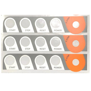 Etiquetas de PVC impermeables para paneles de control industrial para equipos médicos y de comunicación - Product Image 1
