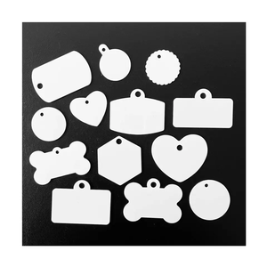 תגי זיהוי לחיות מחמד בהתאמה אישית לשנת 2026, הדפסה דיגיטלית דו-צדדית, בצורת עצם, תג שם לכלב או חתול עם חומרה - Product Image 4