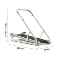 Tapis de course pliable portable sans moteur, haute capacité de charge, pour la maison, avec affichage LED, pour la marche, la vitesse et les calories, construction en acier