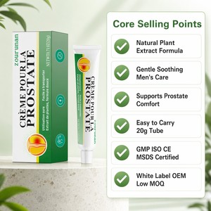 Crema para el Cuidado <span class=keywords><strong>de</strong></span> la Próstata para Hombres Zourunan, Extracto Herbal Natural, Suave <span class=keywords><strong>y</strong></span> Calmante, Alivio Urinario, 20g, Etiqueta Blanca OEM - Product Image 3