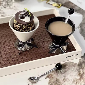 Taza de Postre Creativa con Diseño de Ramo, Cerámica Francesa de Alta Calidad, 200 ml, para Helado, Café, Pudín, Yogur, Estilo Nórdico de Lujo - Product Image 2