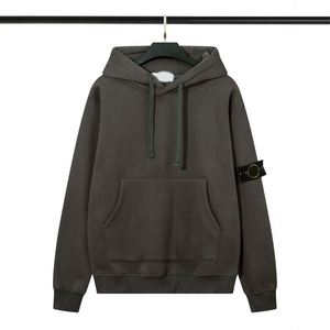 Sweat à capuche en polaire avec badge en pierre Stone Island, style automne-hiver américain, pour les amoureux de la mode - Product Image 4