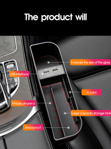 Universal Rechargeable Car <strong>Seat</strong> Side Organizer <strong>Storage</strong> Box Gap Filler for Car <strong>Seats</strong> - Product Image 5