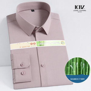 Doublure de cou Protection tache autocollant <span class=keywords><strong>grand</strong></span> et <span class=keywords><strong>grand</strong></span> habillage chemise noir bleu Non fer hommes formel 100% coton chemises habillées - Product Image 4