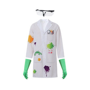 Cappotto da scienziato di Halloween carnevale pazzo Festival vestito da festa per adulti vestito da laboratorio da uomo - Product Image 3