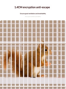 Grande <span class=keywords><strong>cage</strong></span> rectangulaire à trois étages en acier au carbone et en fer pour animaux de compagnie (écureuils, visons, hamsters, chinchillas) - Product Image 5