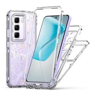 Coque transparente 3 en 1 en TPU antichoc pour Infinix Hot 50 Pro Plus 4G 50i NOTE40 Pro 5G <span class=keywords><strong>GT</strong></span> 20 Pro Transparent Cover Sticker - Product Image 1