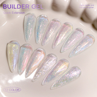 Gel de construction professionnel végétalien et écologique à faible chaleur, sans HEMA, pour extensions d'ongles, marque privée OEM/ODM