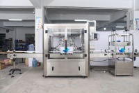 Machine de remplissage automatique à double tête à pompe rotative pour sauces à haute viscosité (mayonnaise, ketchup tomate)