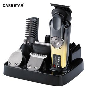 Tondeuse à Cheveux sans Fil Professionnelle et Étanche 6 en 1 Multifonctionnelle, Tondeuse Nez, Rasoir Corporel et à <span class=keywords><strong>Barbe</strong></span>, Kit de Toilettage pour <span class=keywords><strong>Homme</strong></span> - Product Image 1