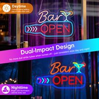 Enseigne néon LED murale pour bar, cocktail, avec port USB et intensité réglable, décoration murale pour bar, pub, devanture de magasin, cadeau pour les propriétaires de bars et les amateurs de cocktails