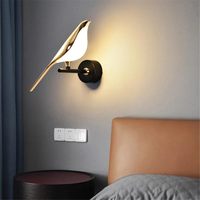 Luz de decoración interior, luces de pared para el hogar, lámpara de pared Led moderna para Hotel, cabecera, dormitorio, Fondo, arte, decoración de pájaros, lámparas de pared