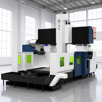 Centre d'usinage à portique CNC haute rigidité pour le perçage et le fraisage de grandes pièces, destiné au traitement des métaux lourds
