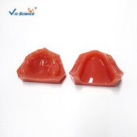 Modelo de mandíbula edéntula completa, modelo de hueso alveolar atrófico superior e inferior para entrenamiento de prótesis dentales completas, CE/ISO/ROHS/CNAS