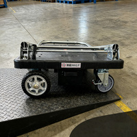 Diable à plate-forme réglable électrique à quatre roues NK-202 avec roues à 360 ° et surface antidérapante