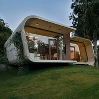 Capsule hôtelière de luxe prête à l'emploi : Mini-maison préfabriquée Airbnb pour usage commercial, bâtiment modulaire moderne pour maison d'hôtes