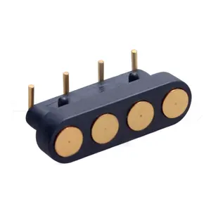 Conector de terminal de mola hitepro, conector de 4mm com ângulo reto