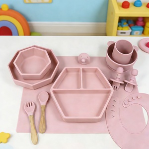 Juego de Alimentación para Bebés de Silicona Segura y No Tóxica de Naike, Productos de Grado Alimenticio Personalizados para Niños - Product Image 1