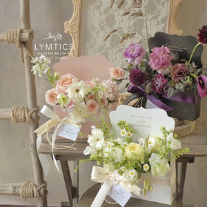 Wholesale Flower <strong>Gift</strong> Packaging <strong>Long</strong> Stem Roses <strong>Box</strong> Round With Lid Flower Bouquet Boxes - Product Image 2