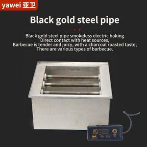 Estufa de barbacoa Yawei Commercial 540 Black Gold <span class=keywords><strong>Steel</strong></span> Pipe | Estufa de olla caliente eléctrica Estufa de barbacoa | Equipo de barbacoa - Product Image 3