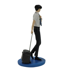 Diseño personalizado <span class=keywords><strong>azafata</strong></span> figura resina decoración recuerdo resina OEM estatua aeropuerto turista recuerdo resina artesanía proveedores - Product Image 5