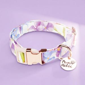 Collar para Perro de Algodón Suave con Diseño Moderno y Elegante, Talla M, con Etiqueta Personalizada, Cómodo, Duradero y a la Moda - Product Image 1