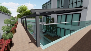 Vente en gros de parasols pliants en aluminium, écologiques, modernes, rétractables, imperméables, thermolaqués, personnalisables, résistants à la décomposition et inspirés de la nature - Product Image 3