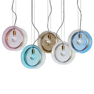 Nordic Macaron Glass Art <b>Chandelier</b> Postmodern Design for Restaurant Clothing Store Coffee Shop Minimalist Pendant <b>Lights</b> - Product Image 1