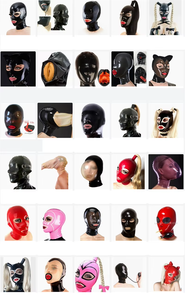 Masque à Capuche en <span class=keywords><strong>Latex</strong></span> Unisexe avec Trou de Bouche Ouverte Couvre-chef pour Femme Masque Complet pour Homme <span class=keywords><strong>Cagoule</strong></span> à Capuche pour Jeu de Rôle Costume Couvre-chef en <span class=keywords><strong>Latex</strong></span> - Product Image 5