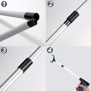 Grabber Reacher công cụ, 360 xoay đầu, hàm rộng, 32 có thể gập lại, Trọng lượng nhẹ Thùng rác Claw grabbers cho người cao tuổi - Product Image 5