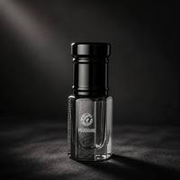 Flacon roll-on vide en verre pour huiles essentielles et parfums, 3ml, 6ml, 12ml, format voyage, avec bouchon à vis, estampage doré et impression sérigraphiée