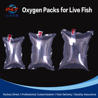 Sac de transport d'oxygène pour poissons vivants, sac gonflable pour l'expédition de poissons d'aquarium ornementaux avec poignée, logo personnalisé imprimable